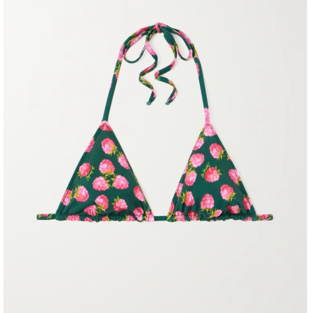 Le Double J Raspberry Bikini Top - image 2